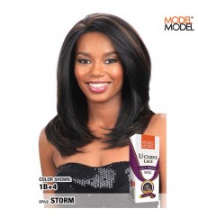 Model Model Synthetic Hair 5X4 U-Curve Lace Front Wig - STORM