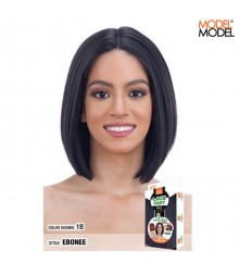 Model Model Synthetic 5 inch Deep Lace Center Part Lace Front Wig - EBONEE