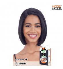 Model Model Synthetic 5 inch Deep Lace Center Part Lace Front Wig - ESTELLA