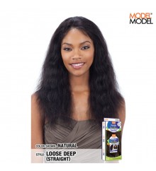 Model Model Nude FRESH W & W Brazilian Natural Human Hair Lace Front Wig - LACE LOOSE DEEP