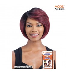 Model Model EQUAL Deep Invisible Diagonal Part Lace Wig - DAVINCI