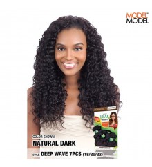 Model Model Nude Leaf Brazilian Remy Weave - DEEP WAVE 7 PCS (18 20 22)