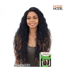 Model Model EQUAL Deep Invisible L-Part Wig - JOSEE