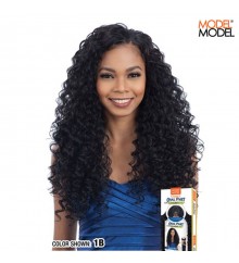 Model Model EQUAL Oval Part Crochet Wig - BEACH TWIST