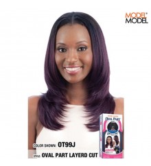 Model Model EQUAL Oval Part Layered Cut Wig