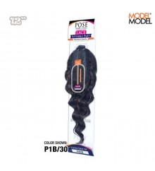 Model Model POSE Human Hair Blend Lace Invisible Loose Deep Closure 12