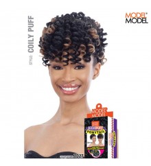 Model Model Coil Puff High Puff Drawstring Ponytail