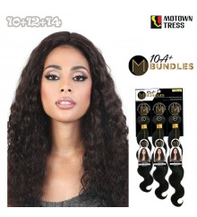 Motown Tress 100% Virgin Brazilian 10A Bundle - DEEP WAVE (10 12 14)