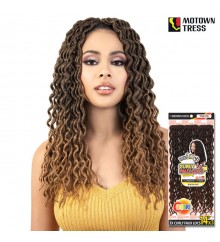 Motown Tress 3X CROCHET FEATHER LITE PRE LOOP CURL FAUX LOC BRAID 14 - C.CFAUX143