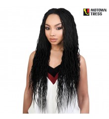 Motown Tress Deep Lace Part 100% HandTied Braid Wig - DP.TWIST28