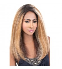 Motown Tress Human Hair Blend Braid Lace Front Wig - HBLDP.HUE