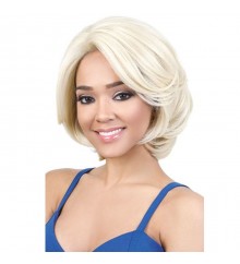 Motown Tress Human Hair Blend Swiss Lace Front Wig - HBSL.ALON