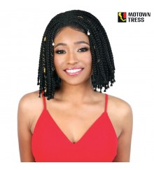 Motown Tress Synthetic Box Braid Slayable & Spinable Part Lace Wig - LDP-BOX10