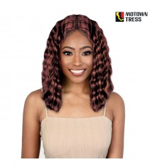 Motown Tress Premium Synthetic HD Invisible Lace Front Wig - LDP-CRMP14