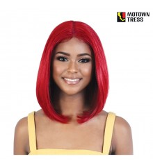 Motown Tress Synthetic HD Spin Part Invisible Lace Wig - LDP-RUBY14