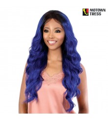 Motown Tress Premium Synthetic 13x7 HD Invisible Fake Scalp Lace Wig - LS137.AUDI