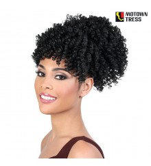 Motown Tress Synthetic Drawstring Bang Ponytail - PD-BANG240