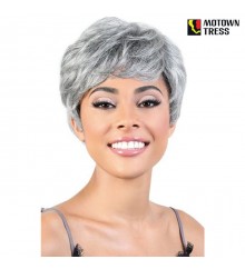 Motown Tress Human Hair Silver Gray Hair Collection - SH.AISHA