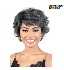 Motown Tress Human Hair Silver Gray Hair Collection - SH.BRENDA