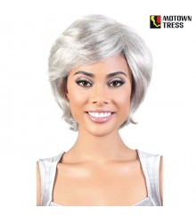 Motown Tress Human Hair Silver Gray Hair Collection - SH.EVELYN