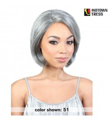 Motown Tress Human Hair Silver Gray Hair Collection Lace Part Wig - SH.PAGE