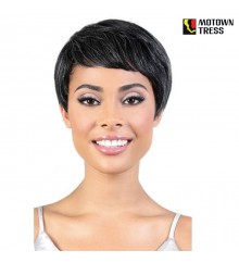 Motown Tress Human Hair Silver Gray Hair Collection - SH.PIXIE