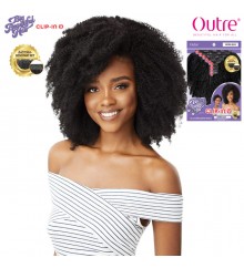 Outre Big Beautiful Hair Hunam Hair Blend Clip In 9pcs - 4C CORKSCREW AFRO