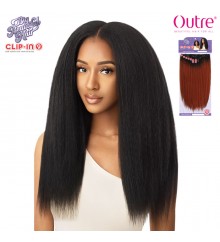 Outre Human Hair Blend Big Beautiful Hair Clip In 9 - KINKY STRAIGHT 18