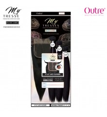 Outre Mytresses Black Label Unprocessed Human Hair Weave - STRAIGHT + 4x4 Closure