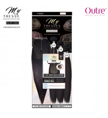 Outre Mytresses Black Label Unprocessed Human Hair Weave - STRAIGHT + 3x6 Closure