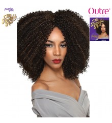 Outre Purple Pack Big Beautiful Hair 1 Pack Solution Human Hair Blend Weaving Hair - 4A-KINKY