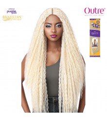 Outre Purple Pack Brazilian Boutique Human Hair Blend Weaving - VIRGIN FRENCH WAVE 24.26.28