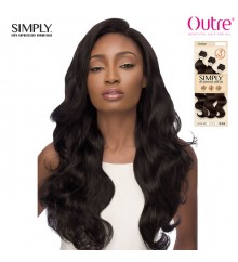 Outre Simply 100% Non-Processed Human Hair Coconut Weave Bundle - NATURAL BODY