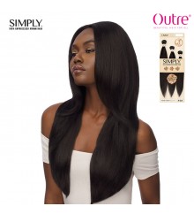 Outre Simply 100% Unprocessed Human Hair Coconut Weave Bundle - NATURAL STRAIGHT