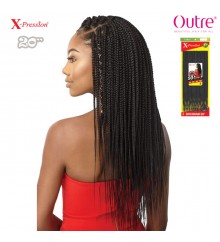 Outre X-Pression Crochet Braid - BOX BRAID SMALL NATURAL TIP 90 STRANDS 20