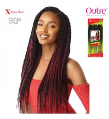 Outre X-Pression Pre Looped Crochet Braid - SENEGAL TWIST MEDIUM NATURAL TIP 14