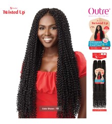 Outre X-Pression Twisted Up Crochet Braid - PASSION BUTTERFLY CURL 26 SUPERLONG 3X