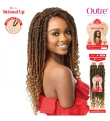 Outre Synthetic X-Pression Twisted Up Crochet Braid - 2X BONITA SUMMER SPLASH LOCS 18