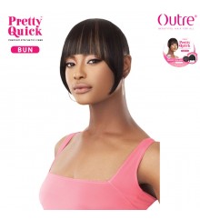 Outre Pretty Quick Synthetic Hair Bun - CRESCENT CHINA BANG