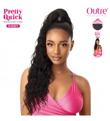 Outre Synthetic Pretty Quick Wrap Ponytail - NATURAL WAVE 24