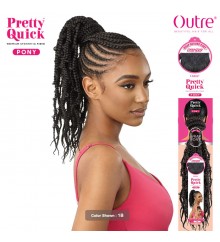 Outre Synthetic Pretty Quick Wrap Pony - BUTTERFLY JUNGLE WAVY BOX BRAID 16