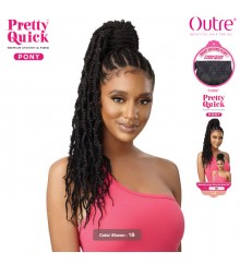 Outre Synthetic Pretty Quick Wrap Pony - BUTTERFLY JUNGLE WAVY BOX BRAID 24