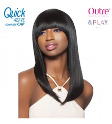 Outre &Play Human Hair Blend Oval Bang Wig - DARCI