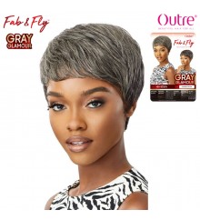 Outre 100% Human Hair Fab & Fly Gray Glamour Wig - HH EDEN