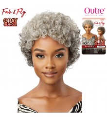 Outre 100% Human Hair Fab & Fly Gray Glamour Wig - HH VERONICA
