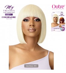 Outre MyTresses Purple Label 100% Human Hair Color More Full Wig - BLONDE BOB 10