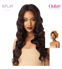 Outre & Play Human Hair Blend 360 Lace Wig - NATURAL DEEP WAVE