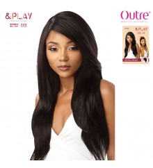 Outre &Play Human Hair Blend Bundle Edition 360 Lace Wig - NATURAL STRAIGHT