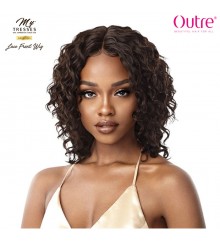 Outre MyTresses Gold Label Unprocessed Human Hair Lace Front Wig - NATURAL CURLY DEEP