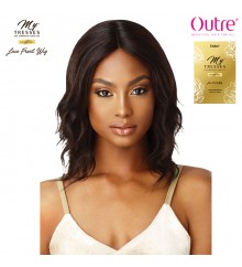 Outre MyTresses Gold Label 100% Unprocessed Human Hair Lace Front Wig - NATURAL WAVE 14